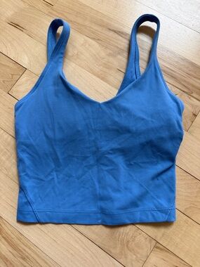 lululemon athletica Blue Cropped Tank Top align tank